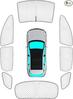 KMF 8pcs Thicken Sun Shades for KIA Sportage 2023-2025 Accessories, Custom Fit Full Car Window Covers for Windshield Side Rear, UV Block and Blackout Privacy for Camping Outdoor