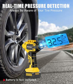 AVID POWER Tire Inflator (Battery Not Included), Compatible with DeWalt 20V Max Batteries of DCB Series, Not for Avid Power Batteries, Portable Air Compressor, Air Pump for Car, bike, ball