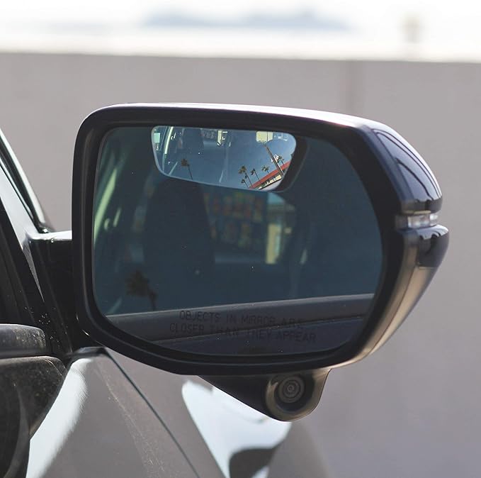 Safe View Wingman Blind Spot Mirrors – See More, Drive Safer – Real Convex Glass, Wide Angle Vision, Easy Peel & Stick, Durable Weatherproof Design