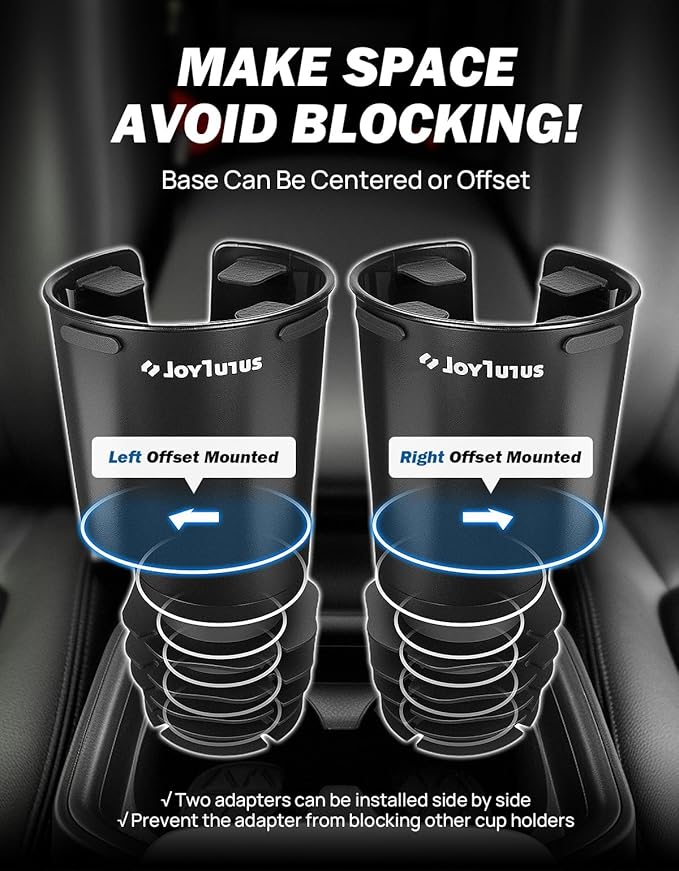 JOYTUTUS Car Cup Holder Expander Compatible with Toyota RAV4 2025 2024 2023 2022 2021 2020 2019,Compatible with Yeti Ramblers