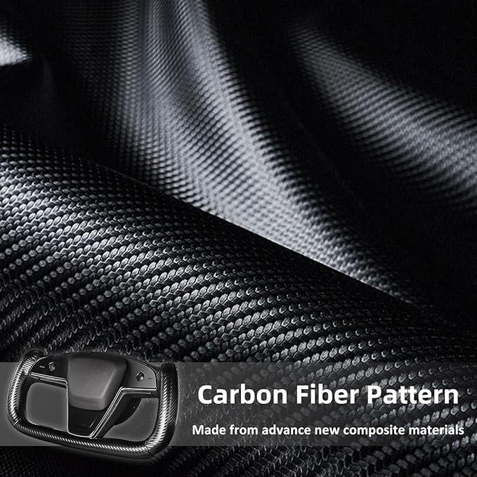 Steering Wheel Cover for Tesla Yoke Steering Wheel Cover Customzied for Tesla Model S 2021-Present/Model X 2021-Present Accessories,Anti-Slip,Comfortable Grip,Breathable,Matte Black