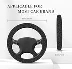 Steering Wheel Cover Universal Fit Car Interior Accessories for Women Men 15 Inch Breathable Anti Slip Odorless Neoprene Stee