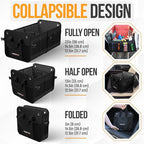 FORTEM Trunk Organizer For SUV Car Organizer and Storage, Multi-Compartment Storage Bag Car Accessories for Women Men, Perfect