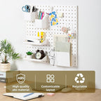 VUSIGN Peg Board Combination Kit, 22"x22" Pegboards and Accessories for Wall Organization with Two Installation Modes, Pegboa
