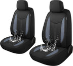 CAROMOP Neoprene Car Seat Cover 2 Front Seats, Waterproof Seat Covers for Cars, Universal Fit for Most Car Interior Covers-Se