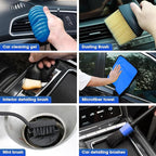 Viewsun Car Cleaning Kit, Car Interior Detailing Kit with High Power Handheld Vacuum Cordless Rechargeable, Detailing Brush S