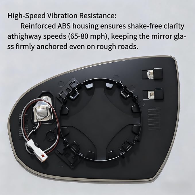 Compatible with 2016-2021 Hyundai Tucson Passenger Side Mirror Glass - Right Side Mirror Glass With Blind Spot Detection, Power Heated,OEM Fit Backing Plate