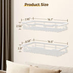 Nicetree Hat Racks for Baseball Caps Wall - Metal Hat Organizer for 48 Baseball Caps Holder, 2 Pack Hat Storage Organizer for
