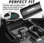 Muslogy Center Console Side Organizer Compatible with 2022-2025 2026 Chevy Silverado 1500 & GMC Sierra 1500 Accessories Middle Console Shifter Storage Box Left & Right Phone Pocket with Anti-Slip Mats