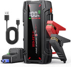 4000A Portable Car Jump Starter, Battery Jump Starter for 8L Gas & 6L Diesel Engines, 10 Safety Protections, 12V Jump Box