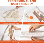 NESCCI Vacuum Bags for Travel with Rechargeable Air Pump,Carry-on Size Compression Packing Bags for Luggage and Suitcase,Spac