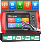 KINGBOLEN OBD2 Scanner S800 Car Scanner, OBD2 Diagnostic Scan Tool with 15 Reset, Oil Brake Throttle Service, Engine ABS SRS