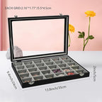 Stratalife Jewelry Organizer Earring Holder Jewelry Tray Earring Storage Organizer Display Rock Collection Box Jewelry Storag