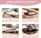 8-Piece Compression Packing Cubes for Travel, Stylish Luggage Organizer Set for Women, Space Saving Travel Essentials, Perfec