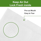 Moretoes 200pcs Vacuum Sealer Bags, Food Saver Bags Quart 8" x 12", BPA Free, Pre-cut Commercial Grade Vac Bags for Food Stor