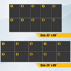 PBHEPJ 10 Pcs Metal Pegboard Panels, Heavy Duty Peg Boards for Garage and Garden Tool Storage, Includes Drywall Anchors and S
