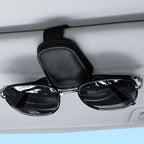 upra Car Seat Gap Organizer with Card Slots & Bonus Eyeglass Holder – Universal Fit, Premium Leather, No More Dropped Items Great Gift for Drivers (Black)