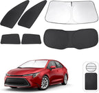 TINGLU Window Shades for Toyota Corolla Hatchback 2020-2026(Not for Corolla Cross) Accessories Side Full Windows Cover Camping Rear Triangular Windshield Sun Shade Sun UV Rays Privacy Protection 6PCS