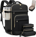LOVEVOOK Travel Backpack for Women & Men - 17.3 Inch Carry On Backpack & Personal Item Backpack for Airlines, Spacious and Du