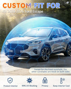 Sun Shades for Ford Escape 2020-2026 Windshield Sunshade Accessories Full Window Shades for Escape Front Rear Side Window Covers Fixed with Inserts Sun Visor Blocker Privacy Car Keep Car Cool 8 PCS