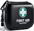 150 Pieces Mini First Aid Kit - Small Medical Kit with Hard Shell - Emergency First Aid Kit for Car, Travel, Home, Outdoor, O
