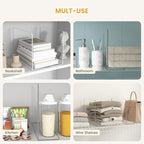 OKPOW Shelf Dividers for Closet Organization: 4 Pack Durable Clear Acrylic Divider Organizer for Shelves - Vertical Adjustabl