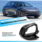 Jaronx Compatible with Tesla Model 3 Mirror Bottom Cover & Housing Frame 2017-2025, Right Passenger Side Rearview Mirror Cover Bracket Lower Base & Frame Housing Replacement for Tesla Model 3