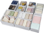 Fordonral Drawer Organizer Clothes, Foldable Fabric Dresser Organizer Closet Organizers and Storage Box for Underwear,Folded 
