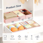 DIMJ Drawer Organizer Clothes Storage - 21 Pack Baby Dresser Organizer for Nursery Closet Organization, Fabric Drawer Organiz