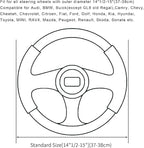 Soft Car Steering Wheel Cover for Sedan, SUV, Warm Luxury Velvet, Odorless, Universal, Anti Slip, Summer Winter, Black, Stand