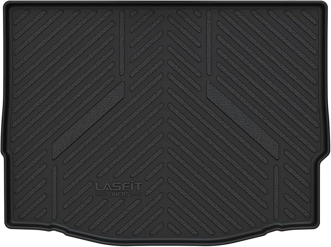 LASFIT Cargo Mat for Ford Focus 2012-2018 Hatchback Gasoline(No Subwoofer) Focus RS 2016 2017 2018 All Weather Custom Fit TPE Trunk Liner