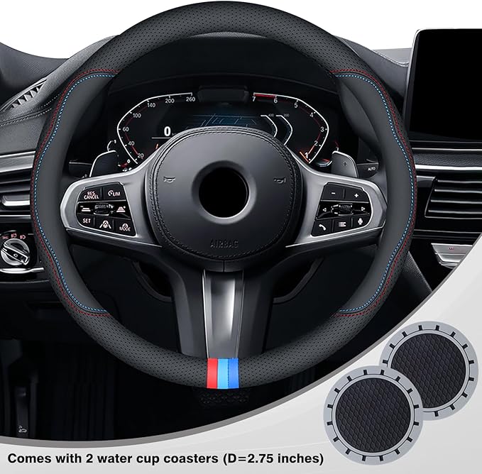 2025 Nappa Leather Car Steering Wheel Cover for BMW X3 X5 X1 X4 X7 X6 2 5 3 7 8 4 M2 M3 M4 M5 M6 M8 Series IX 328i 528i 535i 