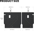 LASFIT Rear Seat Back Protector for Honda HR-V 2023-2026,All Weather TPE Pet Friendly Custom Fit HR-V Second Row Back Seat Cover Backseat Mat Liner