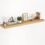 40 Inch Floating Shelves, 3D Textured Wood Grain, 40"x9.25"x1.5" Inch Deep Floating Shelves for Wall, Wooden Shelves for Bath