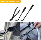 GOOACC 102Pcs Trim Removal Tool, Auto Push Pin Nylon Bumper Retainer Clip Set Fastener Terminal Remover Tool Round Handle Cro