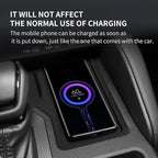 smabee Center Console Wireless Charging Protective Mat for 2024 2025 Toyota Land Cruiser Prado 250 J250 LC250 Accessories Silicone Non-Slip Pad Anti-Dust Liner Interior Black (Left-Hand Drive)
