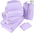 COVAX Packing Cubes for Suitcases, 5 Set Travel Luggage Organizer Bags and Storage Packing Cubes for Women Men, Purple