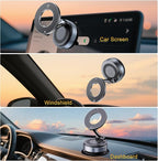 for Magsafe Car Mount, [2800gf Magnetic & 98LBS Strongest Suction] Cup Phone Mount, 360° Adjustable Vacuum Magnetic Phone Holder for Car Gym/Mirror/Smooth Surface, for iPhone 12-17