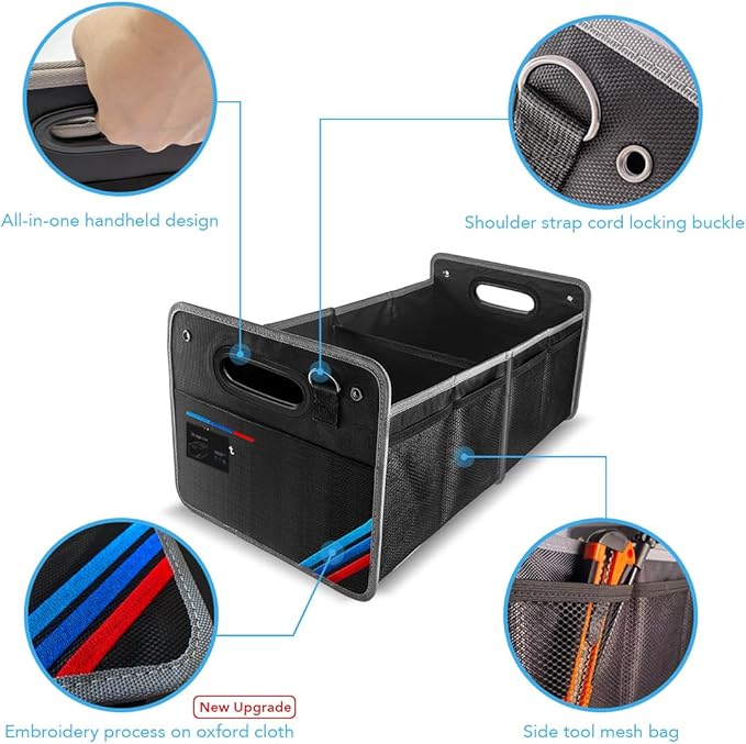 Car Trunk Organizer, Waterproof Collapsible Portable Multipurpose Storage Box, Tool Grocery bag organizer, Organizer For X1 X3 