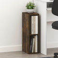 Furinno Fulda Book Shelf, 2-Tier Narrow Bookshelf, Bookcase with 6-in Width Storage Shelf, 9.3 x 5.9 x 21.2, for Living Room,