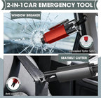 6 PCS Window Breaker Seatbelt Cutter Car Safety Hammer, 2-in-1 Glass Breaker and Seat Belt Cutter with Test Glass, Underwater
