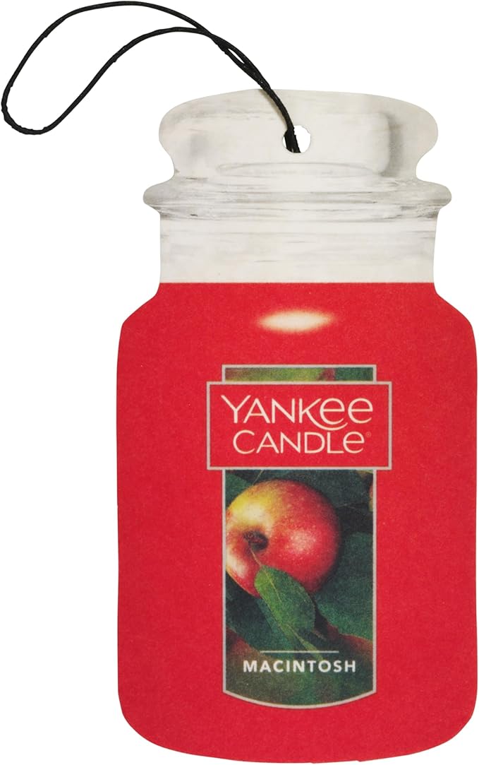 Yankee Candle Paper Car Jar, Macintosh, 1 CT (Pack of 10)