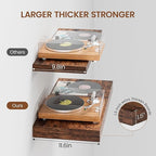 Heimlove 12" Deep Floating Shelves for Wall, 24 Inch Wall Mounted Shelf Set of 2 for Books Living Room Laundry Room Bedroom K