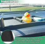 Large Dashboard Mat for Car - Rubber Anti-Slip Dash Pad Accessory Car Phone Holder Tray - Universal Auto Dashboard Organizer 