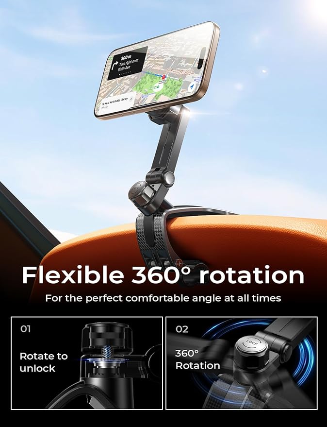 LISEN for MagSafe Car Mount Magnetic Phone Holder for Your Car Magnet Air Vent Cell Phone Holder Mount Car Accessories Gift for Men Women fit iPhone 17-12 Dashboard Mount Kits