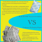 50 Gram 10 Packs Silica Gel Packets - Desiccant Packs for Storage, Food Safe Desiccant for Safes Moisture Control for Foods, 