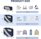 BAGAIL 6 Set Packing Cubes,Travel Luggage Packing Organizers