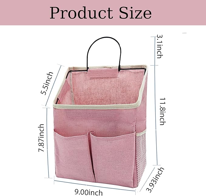2pcs Wall Hanging Storage Bag,Wall Hanging Organizer Bags with Pockets, Wall Organizer Storage for Dormitory Bathroom Bedroom