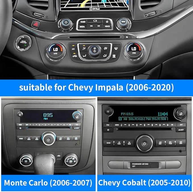 Car Phone Mount Holder For Chevrolet Chevy Impala 2006-2020，Cobalt 2005-2010，Monte Carlo 2006-2007 Auto Accessories Navigation Bracket Interior CD Slot Mount Decoration dashboard Mobile Cell case