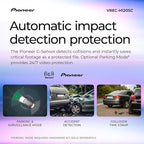 Pioneer VREC-H120SC Compact Dash Camera – Discreet 1.5K Resolution Front Dash Cam for Cars with Impact Detection, 120 Degree 
